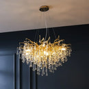 Decorbites copper branch water crystal chandelier for living room