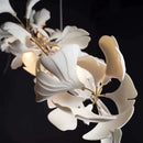 DecorBites™ Copper Ceramic Leaf Chandelier Lantern for Indoor Living Room & Lobby - Luxury Light