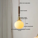 DecorBites™ Copper Ceramic LED Pendant Light with Knob Switch - 4w Bulb & Lamparas Colgante