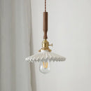 DecorBites™ Copper Ceramic LED Pendant Light with Knob Switch - 4w Bulb & Lamparas Colgante