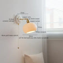 White and gold copper ceramic led wall lamp for living room
