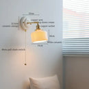 White and gold copper ceramic led wall lamp for living room