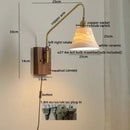 Modern brass and copper ceramic led wall lamps for bedroom