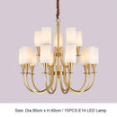 DecorBites™ Copper Chandelier Lights for Living Room, Kitchen, and Bedroom