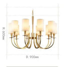 DecorBites™ Copper Chandelier Lights for Living Room, Kitchen, and Bedroom