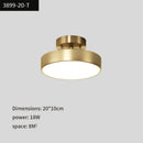 DecorBites™ Copper Chandelier: Modern LED Ceiling Lamp for Aisle, Living Room, Bedroom Decor