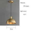 Decorbites copper chandelier brushed gold kitchen pendant light