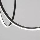 DecorBites™ Copper Chandelier: Nordic Minimalist Lines Pendant Light for Living Room Decor