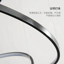 DecorBites™ Copper Circle Chandelier: Modern Minimalist Luxury for Living Room, Restaurant, Villa Staircase