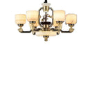 Decorbites copper jade duplex chandelier for living room branch design