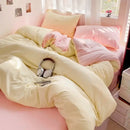 DecorBites™ Cotton Bedding Set with Sheet, Duvet Cover