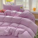 DecorBites™ Cotton Bedding Set with Sheet, Duvet Cover
