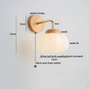 Decorbites cotton led wall lamps brass wood cloud sconce bedroom