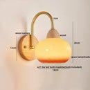 Decorbites cotton led wall lamps brass wood cloud sconce bedroom