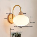 Decorbites cotton led wall lamps brass wood cloud sconce bedroom