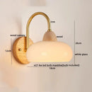 Decorbites cotton led wall lamps brass wood cloud sconce bedroom