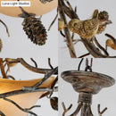 DecorBites™ Country Bronze 3-Light Bowl Semi Flush Mount with Frosted Glass - Ideal for Bedroom Lighting