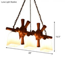 Rustic wood and white glass pendant light dining room 3 bulb e26 e27