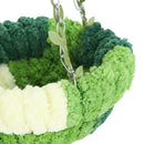 Green Fleece Parrot Hammock