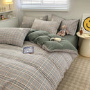 DecorBites™ Cozy Nordic Plaid Bedding Set - Queen/King Size
