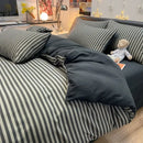 DecorBites™ Cozy Nordic Plaid Bedding Set - Queen/King Size