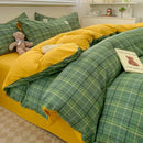 DecorBites™ Cozy Nordic Plaid Bedding Set - Queen/King Size