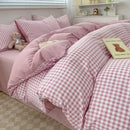 DecorBites™ Cozy Nordic Plaid Bedding Set - Queen/King Size