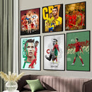 DecorBites™ CR7 Self-Adhesive Art Poster for Home Decor