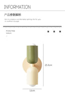 Decorbites cream double head wall lamp bedroom olive green & black