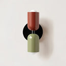 Decorbites cream double head wall lamp bedroom olive green & black