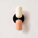 Decorbites cream double head wall lamp bedroom olive green & black