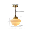 Decorbites cream glass led pendant light for kitchen