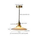 Decorbites cream glass led pendant light for kitchen