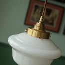 Decorbites cream glass led pendant light for kitchen