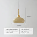 Decorbites cream glass oval pendant light dining room chrome hardware