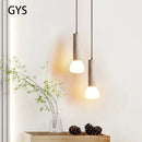 Decorbites cream style concrete pendant lamp living room spherical light