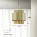 Decorbites cream wind led chandelier – dining room fluted pendant light
