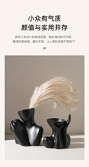 DecorBites™ Creative Ceramic Human Vase for Home Decor