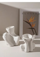 DecorBites™ Creative Ceramic Human Vase for Home Decor