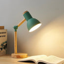 DecorBites™ Creative Nordic Table Lamp Wooden Art LED Turn Head Simple Bedside Desk Light/Eye Protection Reading&Bedroom Study Lamp