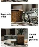 DecorBites™ Creative Retro Glass Vase for Living Room