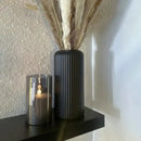 DecorBites™ Creative Striped Plastic Flower Vase