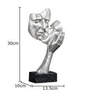 Decorbites creative thinker silver & gold modern sculpture desk decor