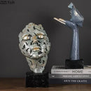 Decorbites creative thinker silver & gold modern sculpture desk decor