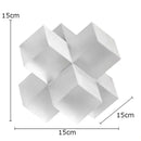 Decorbites cross crystal black geometric interlocking sculpture living room decor