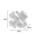Decorbites cross crystal black geometric interlocking sculpture living room decor