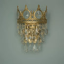 Decorbites crown crystal chandelier gold pendant light for bedroom