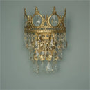 Decorbites crown crystal chandelier gold pendant light for bedroom