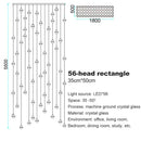 Decorbites crystal ball chandelier dining room led pendant light
