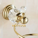 Decorbites crystal bathroom gold spiral stand hair dryer holder